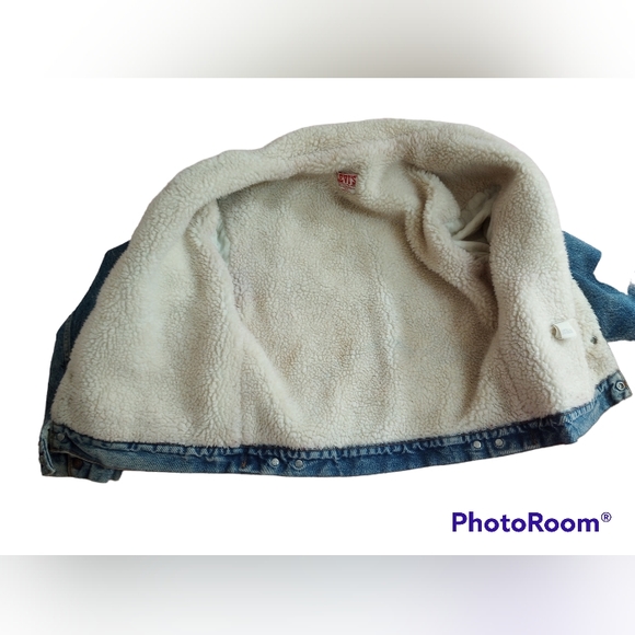 💥Rare 1980's Levi's Denim Sherpa Jacket. - Picture 6 of 7